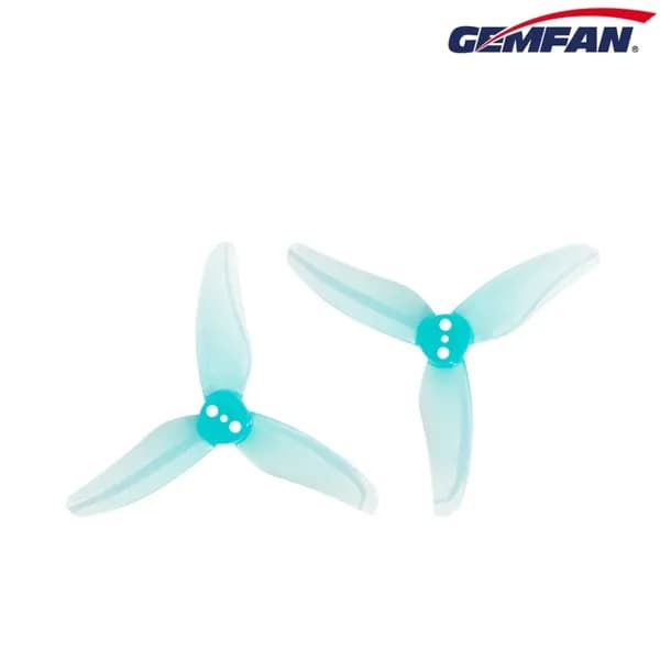 Пропеллеры Gemfan 2512 Clear blue Hurricane PC 3 Blade 1.5mm