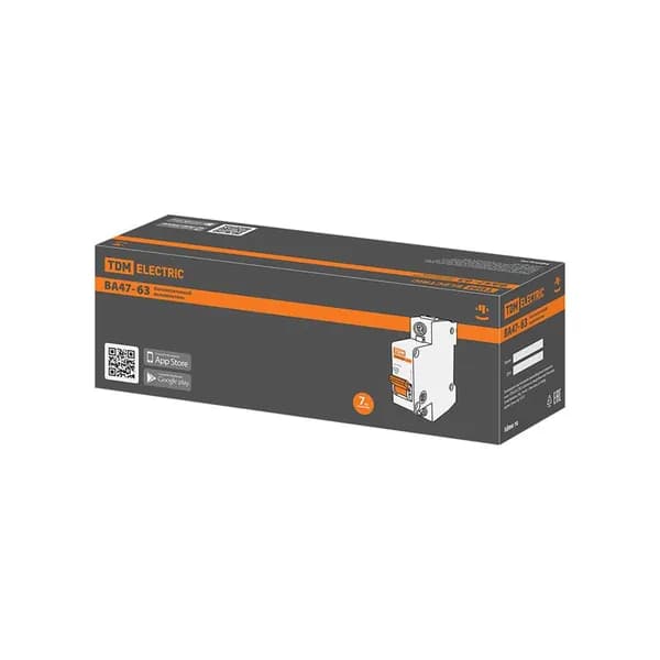 Автоматический выключатель TDM Electric ВА47-63 1P C63 А 4.5 кА SQ0218-0009