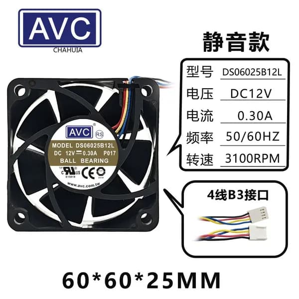 AVC 4/5/6/7/8/9/ 12см 12V 4PIN PWM CPU большой объем воздуха вентиляторы
