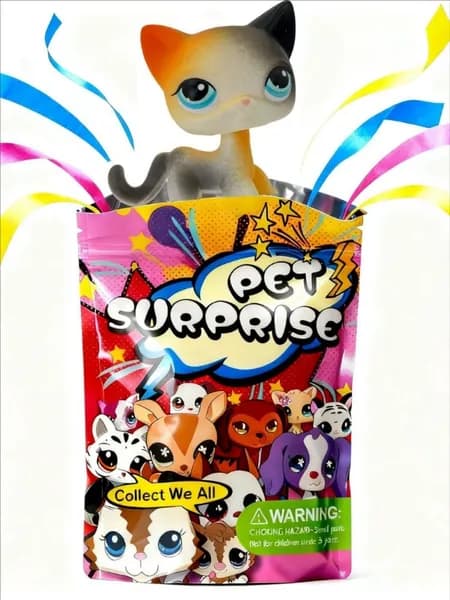 Pet Shop #106,лпс игрушки,Короткошерстная кошка,подарок для девочки(С упаковочным пакетом)