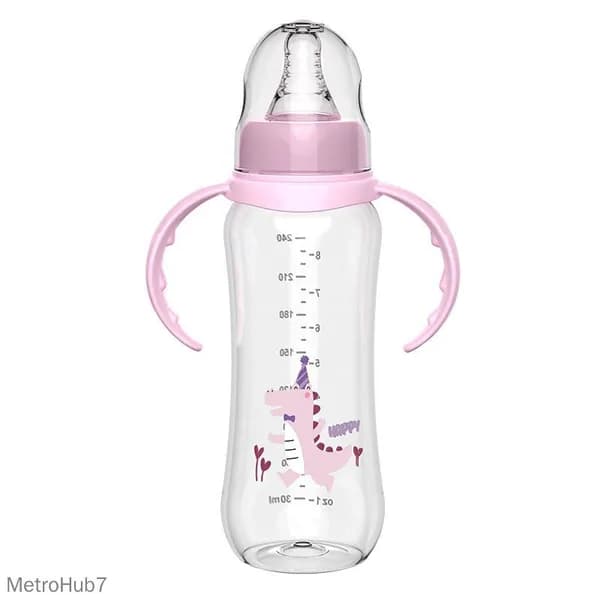 Бутылочка для кормления с ручками 140/180/240мл, антиколиковая, для новорожденных и грудничков