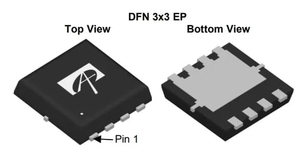 Микросхема AON7524 N-Channel MOSFET 30V 28A DFN3x3EP