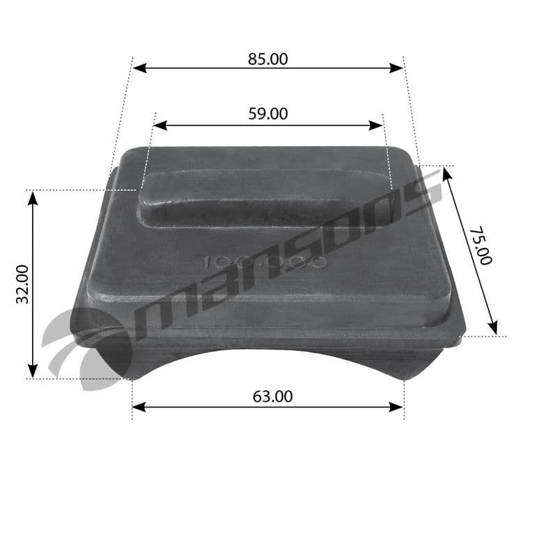 Отбойник mercedes lk/ln2 (84-98) рессоры передней mansons