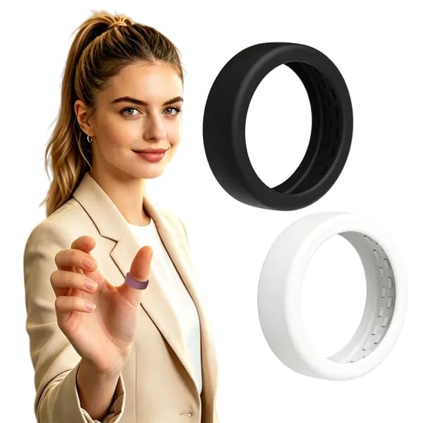 Силиконовый чехол для Oura Ring 5, размер M (10 13), 3 шт., белый/винно-красный/чёрный