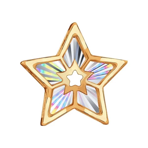 Золотая подвеска DIAMANT-ONLINE 585 пробы