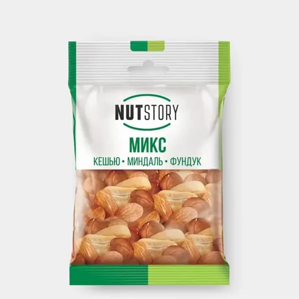 Кешью, миндаль, фундук NutStory , 34 г (3 штуки)