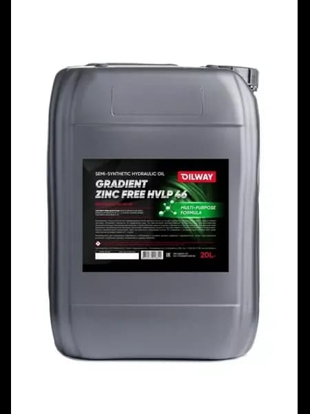Гидравлическое масло Gradient Zinc Free HVLP 46, 20L