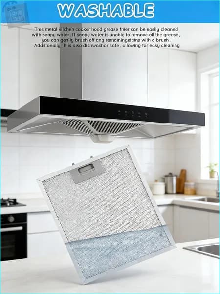 1 шт. 480122102168 Масляный фильтр вытяжки 305 x 267 мм Elica, AEG, Whirlpool, KIT0010805, Electrolux, Bauknecht1