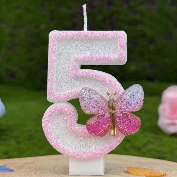 Свечи для торта "Без отдушки", 7 см х 4 см, 1 шт