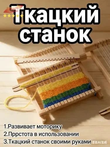 Деревянный многофункциональный ткацкий станок, гобелен своими руками