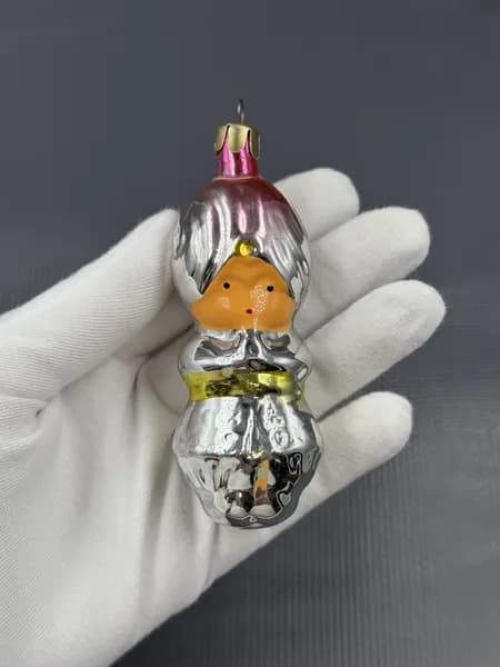 Елочная игрушка "Маленький Мук" Стекло СССР Красивая! Винтаж!