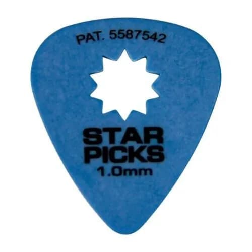 Медиатор Everly 30015 Star Pick, синий, 1 мм, 1 шт.