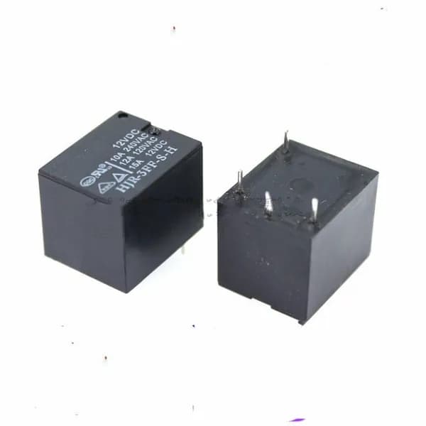 2pcs Реле HJR-3FF-S-H 12В DC 10А 4-контактное TIANBO для ремонта мультиварок (запасная часть)