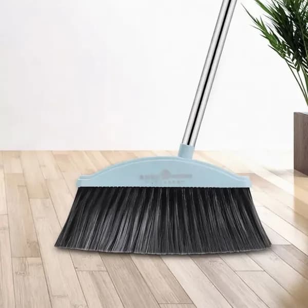 Набор для уборки: веник и совок из прочного прозрачного пластика, не цепляет волосы, удобная метла с совком для дома и квартиры