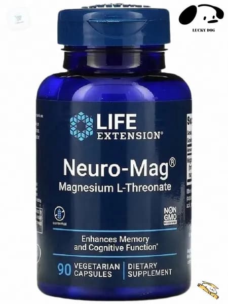 Магний Л-треонат (нейро-маг) Life Extension Neuro-Mag Magnesium L-Threonate 90 вегетарианских капсул