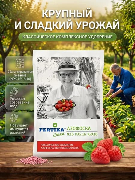 Фертика люкс удобрение, азофоска для сада и огорода 1 кг