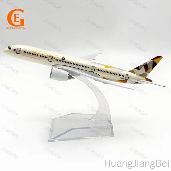 Etihad Airways Металлическая Модель Самолета Boeing 787, Боинг 787