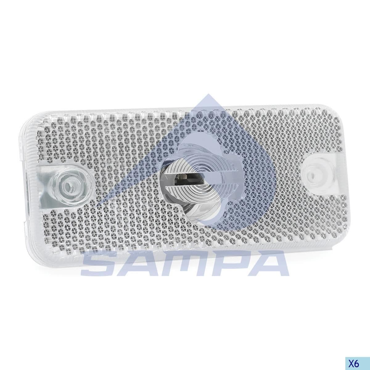 Фонарь габаритный белый DAF/RVI/Volvo 078.422 SAMPA