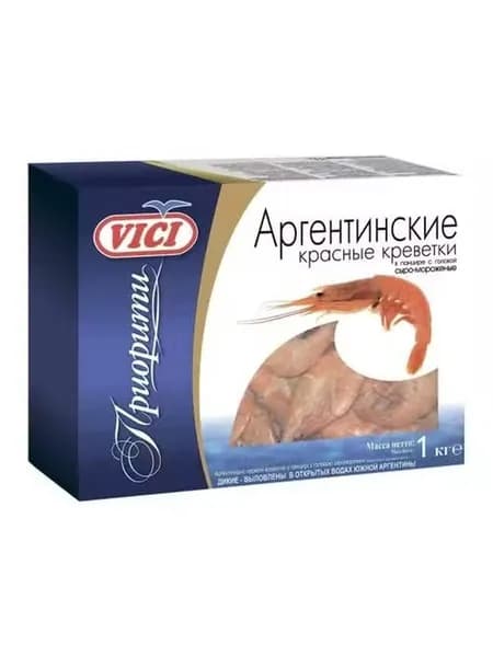 Креветки Vici Приорити вареные 20/30 замороженные 1 кг
