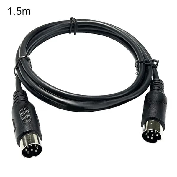 8-контактный DIN-кабель 1.5м, штекер-штекер, медный провод для MIDI и аудио