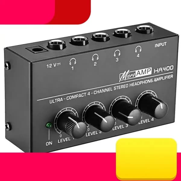 HA400 4-Канальный Ультракомпактный Усилитель звука Для наушников Microamp Amplifier