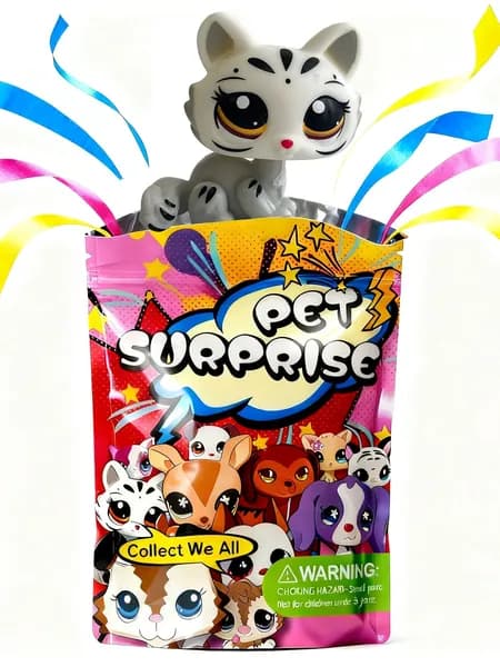Pet Shop #3585,лпс игрушки,Короткошерстная кошка,подарок для девочки(С упаковочным пакетом)