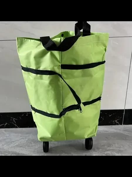 Портативная складная корзина для покупок Зеленый, green