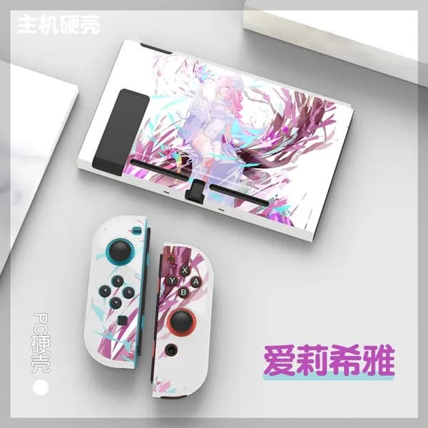 Чехол для Switch OLED One Piece с жестким корпусом, окрашенный узор, защитный , разделенный жесткий корпус
