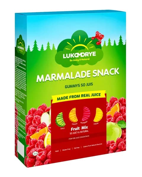 Мармелад жевательный Lukomorye Marmalade Snack, Ассорти, 250 г