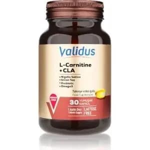 Validus Валидус CLA + Омега-3 + Nigella sativa + Зелёный чай + Пробиотик 30 софтгелей