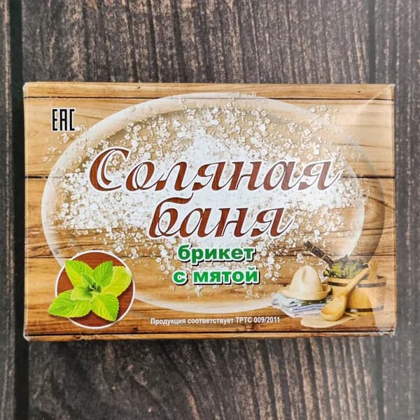 Брикет с мятой Соляная баня, 1.3кг