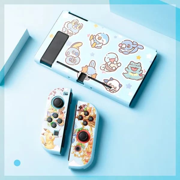 Матовый мягкий чехол из ТПУ для Nintendo Switch разборный силиконовый чехол с дизайном Покемон