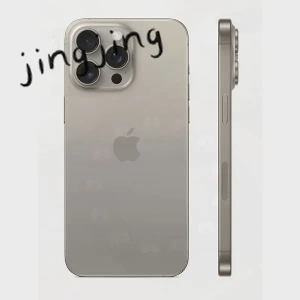 Муляж iPhone 15 Pro Natural Titanium / Макет-копия смартфона Айфон 15 Про натуральный титан / Образец для витрины iPhone 15 Pro натуральный титан