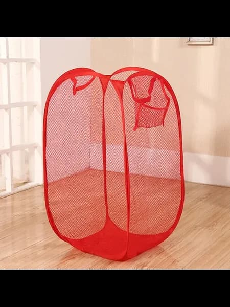 Складная сетчатая корзина для белья Красный, Red