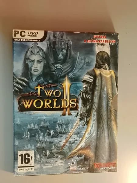 Диск с винтажной игрой для слабого ПК Two Worlds 2 Русская и Английская версия PC DVD