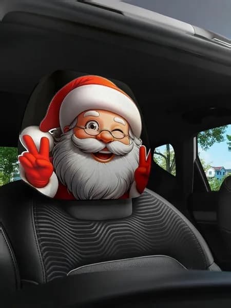Маска на подголовник автомобиля, чехол на подголовник автомобильный, 2шт, черное