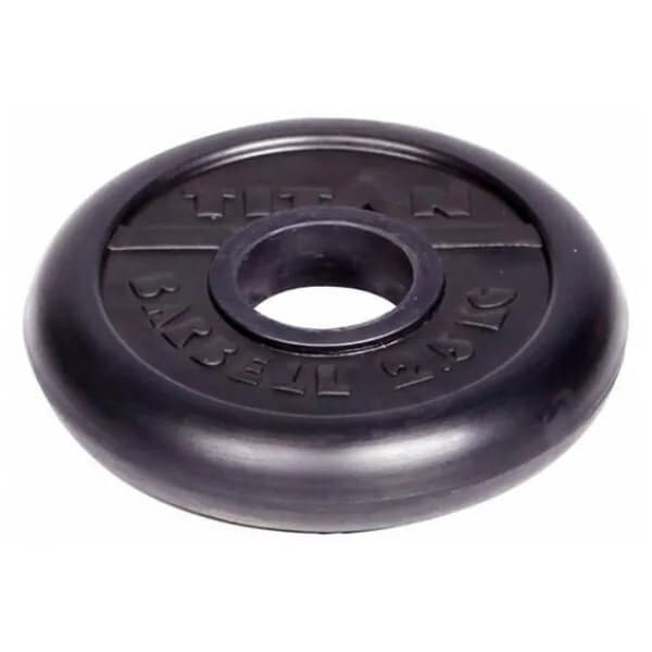 Диск (блин) обрезиненный TITAN Barbell 2,5 кг (d51)