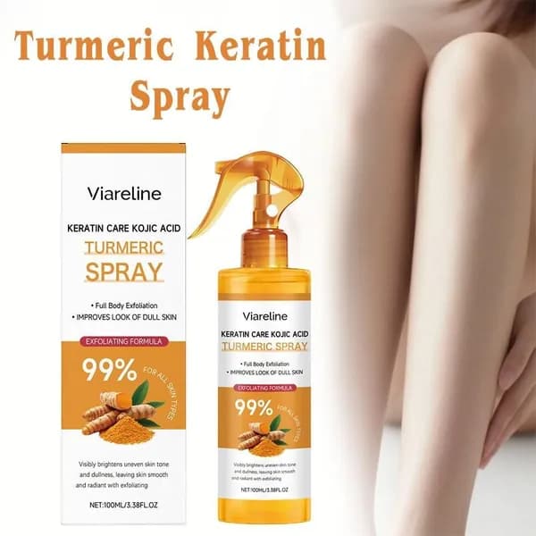 Спрей-пилинг для тела с куркумой отшелушивающий увлажняющий для кожи