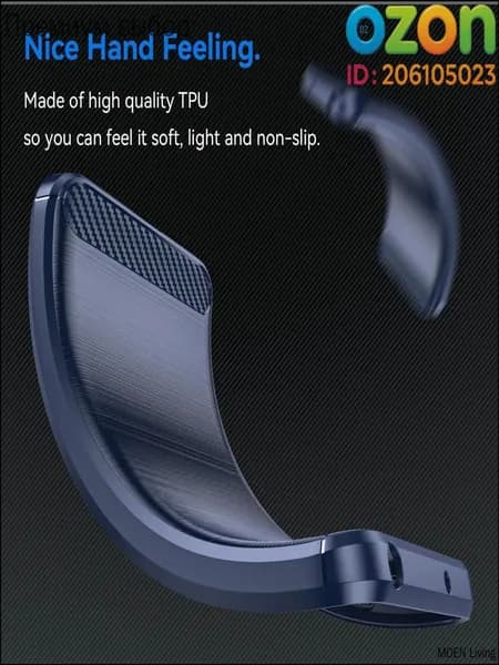 Защитный чехол премиум из TPU для Revvl 7 Pro 5G, синий, от TMobile.