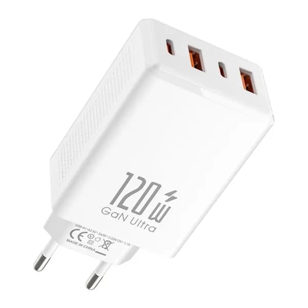 Порт зарядки 120W DOG для ПК и телефонов, Белый - вилка европейского стандарта