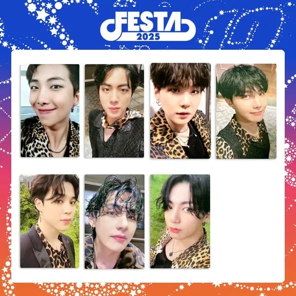 Карточка KPOP BTS FESTA альбом / к поп карты / Набор 7 штук