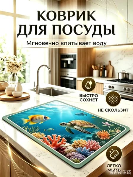 Коврик для кухни 30x40 см