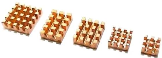Радиатор для одноплатного компьютера ACD 5 in 1 Pure Copper HeatSink for Raspberry Pi 4B (RA603-1)