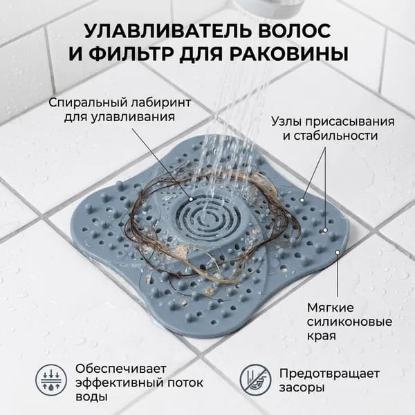 Сетка-фильтр для слива раковины, 1 или 2 шт, многоразовая, заслонка для кухонной мойки, уловитель частиц