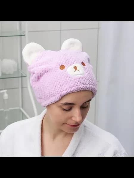 Мягкая микрофибровая чалма для быстрой сушки