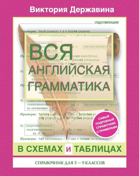 Вся английская грамматика в схемах и таблицах. Справочник для 5-9 классов | Державина Виктория Александровна | Электронная книга