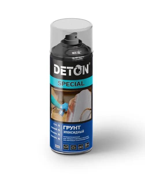 Грунт аэрозоль эпоксидный Серый "Deton Special" 520 мл