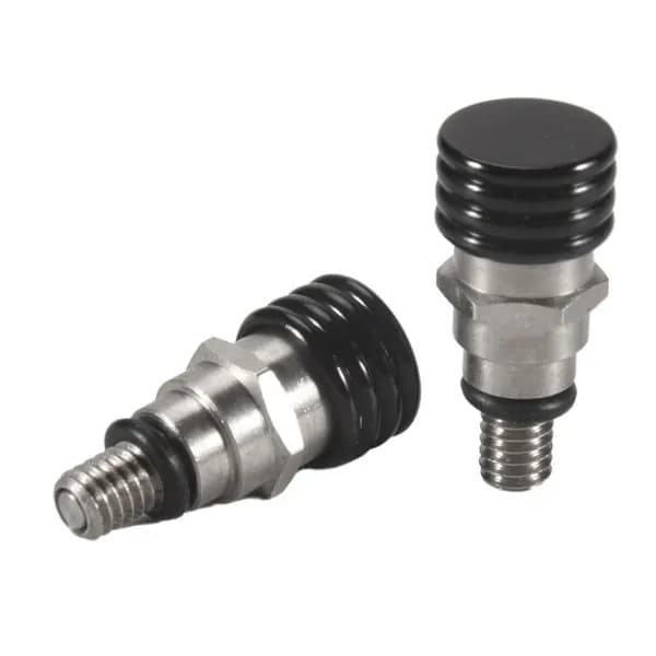 Клапаны спуска воздуха вилки M4x7 мм для KTM 85/125/144/200/250/300/350/450 SX/EXC/XC/XCW, "CNC" алюминиевые, черные.