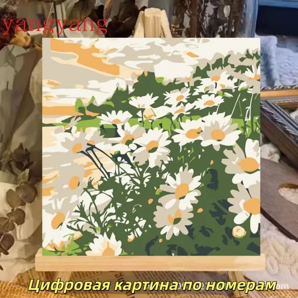 Детская и маленькая картина по номерам на холсте с тематикой природы для девочек 20 х 20 см