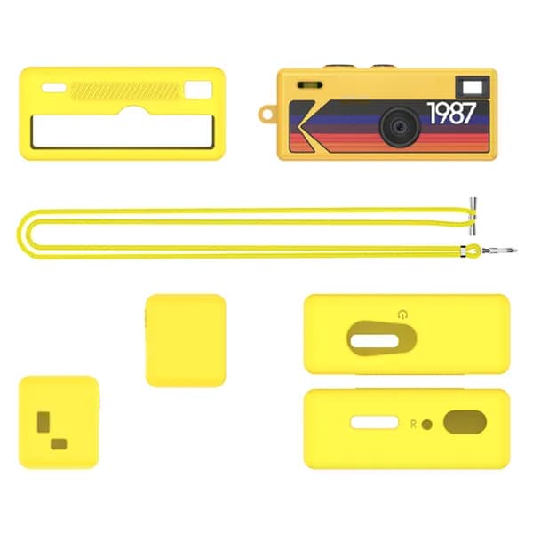 Силиконовый чехол для камеры Kodak Charmeira Keychain, жёлтый, противоударный